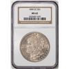 Image 1 : 1890-CC $1 Morgan Silver Dollar Coin NGC MS62