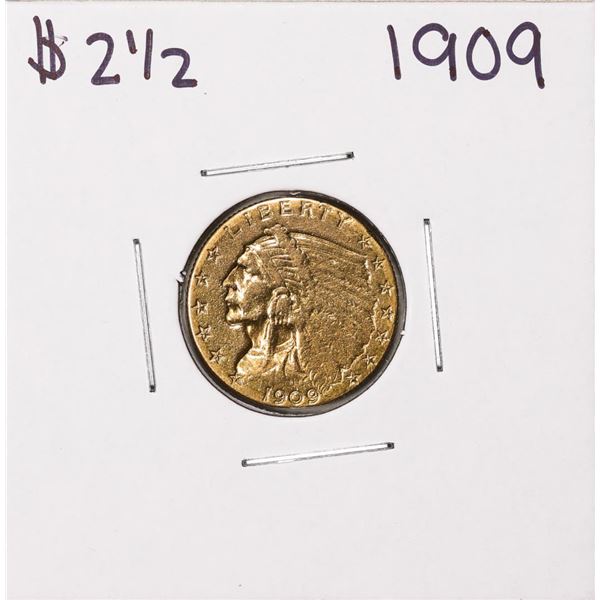 1909 $2 1/2 Indian Head Quarter Eagle Gold Coin