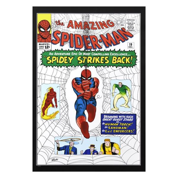 Stan Lee (1922-2018)  Spider-Man 19  Limited Edition Giclee On Canvas