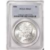 Image 1 : 1886 $1 Morgan Silver Dollar Coin PCGS MS63
