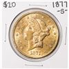 Image 1 : 1877-S $20 Liberty Head Double Eagle Gold Coin