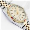 Image 3 : Rolex Mens Two Tone Silver Index Ruby and Diamond Datejust Wristwatch