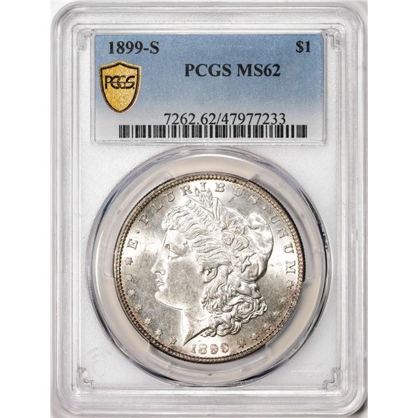 1899-S $1 Morgan Silver Dollar Coin PCGS MS62