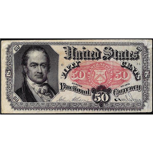 1874 Fifth Issue Fifty Cents Fractional Currency Note