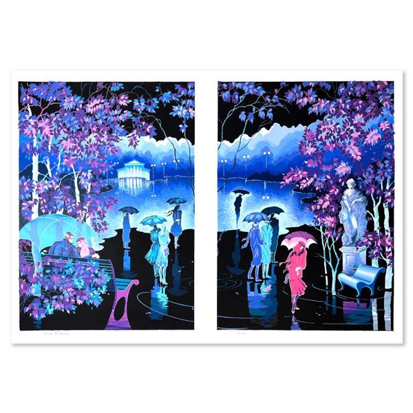 Zina Roitman  Rainy Night  Limited Edition Serigraph On Paper