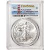 Image 1 : 2021-(S) Type 1 $1 American Silver Eagle Coin PCGS MS69 First Strike Emergency Issue