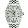 Image 2 : Rolex Mens Stainless Steel Silver Index Diamond Datejust Wristwatch