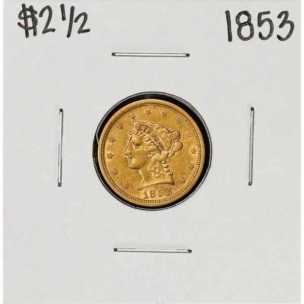 1853 $2 1/2 Liberty Head Quarter Eagle Gold Coin