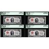 Image 1 : Lot of (4) Consecutive 1928D $2 Legal Tender Notes Fr.1505 PCGS Choice New 63PPQ