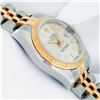 Image 4 : Rolex Ladies Two Tone Silver Index Datejust Wristwatch