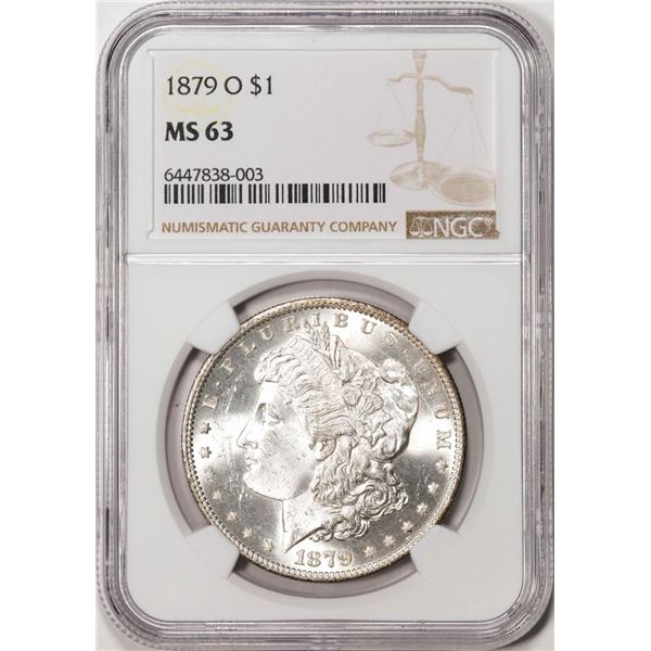 1879-O $1 Morgan Silver Dollar Coin NGC MS63