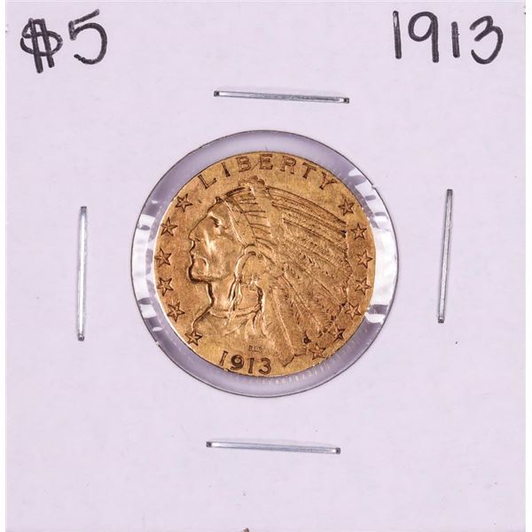 1913 $5 Indian Head Half Eagle Gold Coin