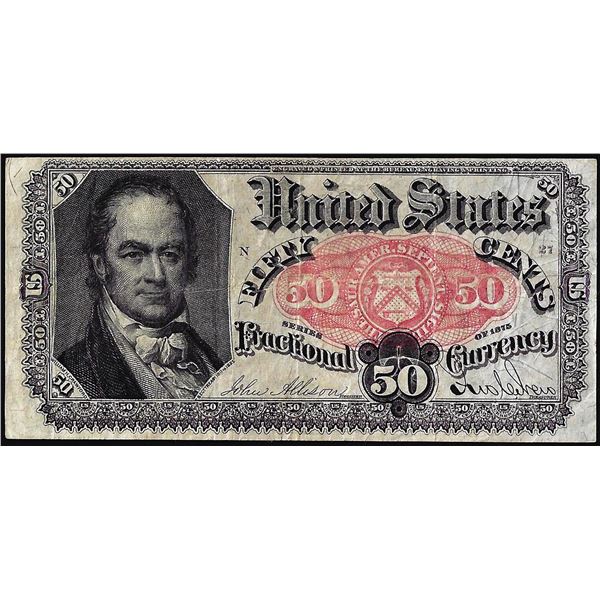 1874 Fifth Issue Fifty Cents Fractional Currency Note