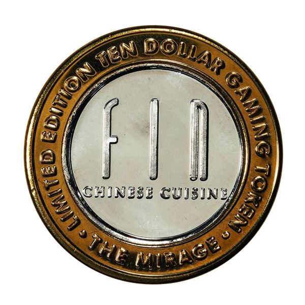 .999 Silver The Mirage Las Vegas, Nevada $10 Casino Limited Edition Gaming Token