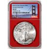 Image 1 : 2016-(S) $1 American Silver Eagle Coin NGC MS69 Struck at San Francisco Red Core