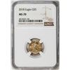 Image 1 : 2018 $5 American Gold Eagle Coin NGC MS70