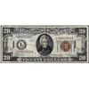 Image 1 : 1934A $20 Hawaii WWII Emergency Issue Federal Reserve Note