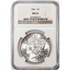 Image 1 : 1886 $1 Morgan Silver Dollar Coin NGC MS63