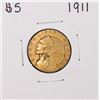 Image 1 : 1911 $5 Indian Head Half Eagle Gold Coin