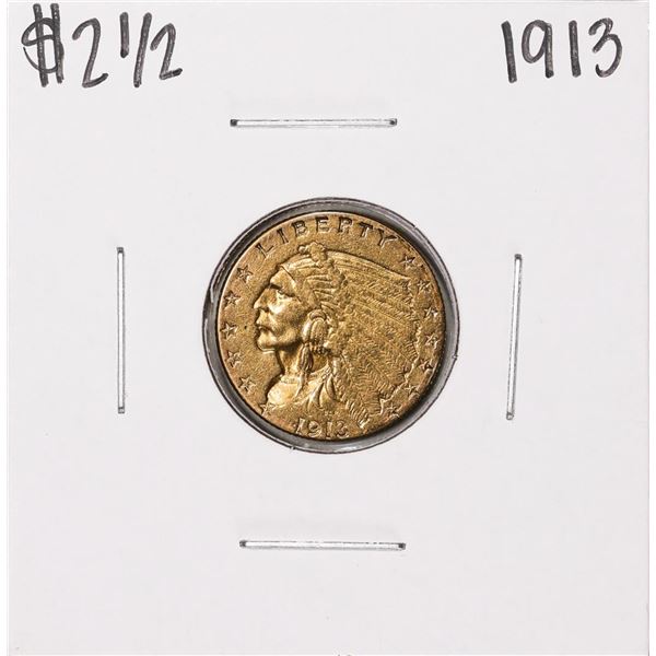 1913 $2 1/2 Indian Head Quarter Eagle Gold Coin