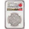 Image 1 : 1978 Canada $1 Commonwealth Games Silver Dollar Coin NGC SP69