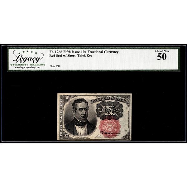 1874 Fifth Issue 10 Cents Fractional Currency Note Fr.1266 Legacy About New 50