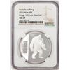 Image 1 : 2021 Niue $2 Godzilla Vs Kong Silver Coin NGC MS69
