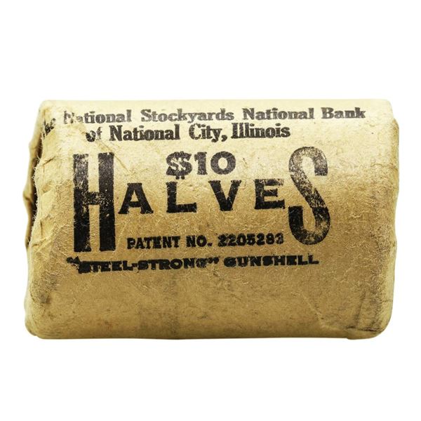 Original Bank Roll of (20) Brilliant Uncirculated 1962-D Franklin Half Dollar Coins