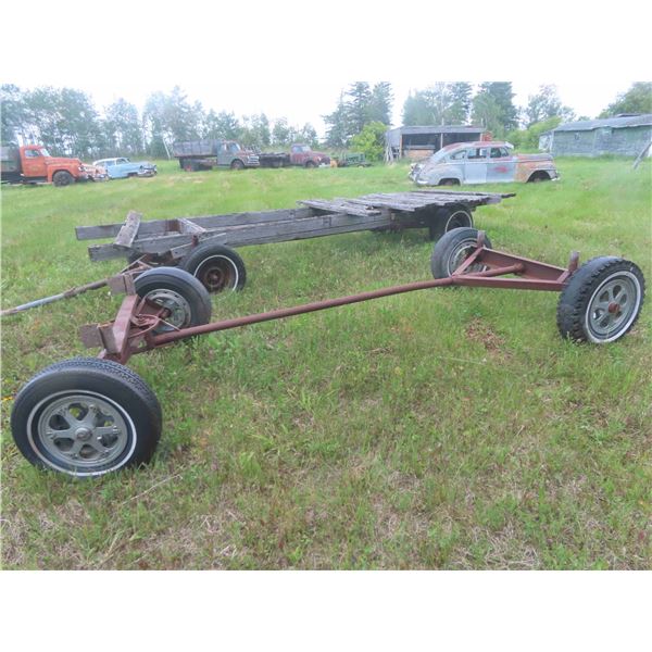 4 Wheel Farm Wagon with 10' Frame and Aircraft Rims