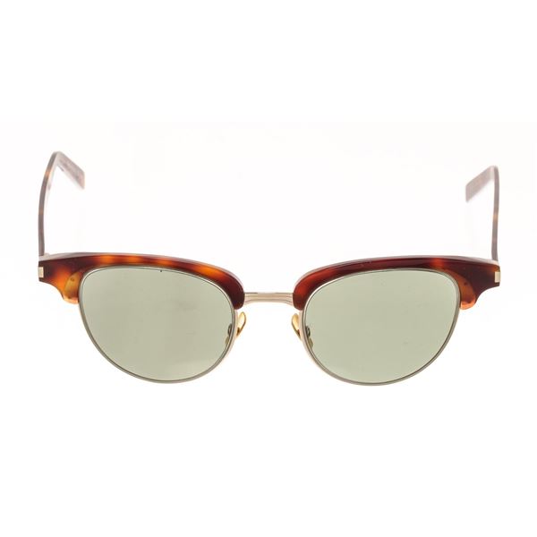 Saint Laurent Brown Black Acetate Sunglasses