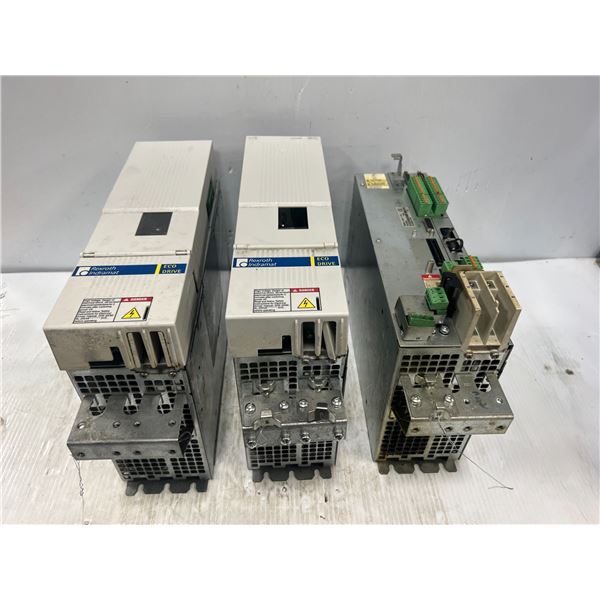 (3) Indramat #DKC02.3-100-FW / R911279430 Drives