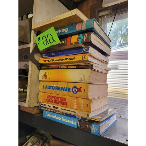 17- Books; Repair, Metalworking & manuals