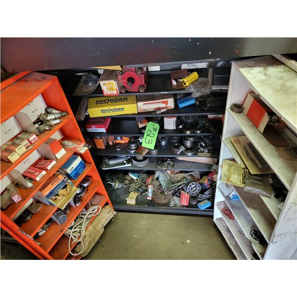 Echlin cabinet & contents complete