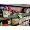 Image 3 : Metal shelf unit c/w Large qty of various size nuts & bolts, Allen keys & misc. (Bring your own help