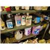 Image 4 : Metal shelf unit c/w qty of oils, fluids etc. (Bring your own help to load & bring totes boxes or pa