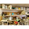 Image 2 : Contents on shelf; qty of paints, coatings, cleaners, glue, misc. small parts, gauges, propane, spri