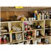 Image 5 : Contents on shelf; qty of paints, coatings, cleaners, glue, misc. small parts, gauges, propane, spri