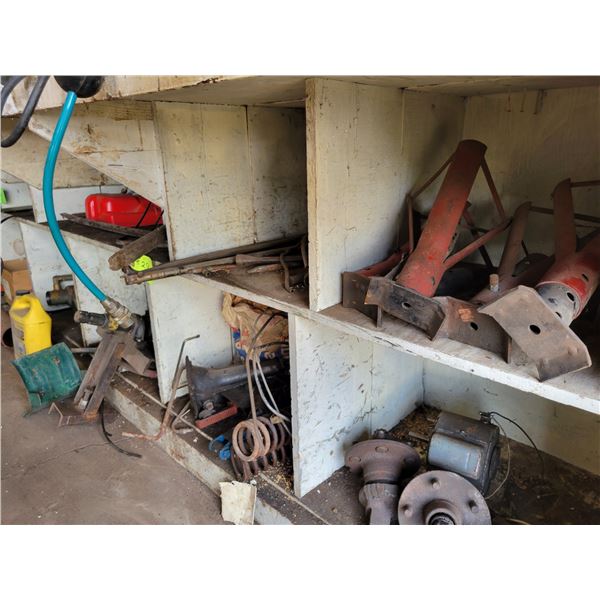 Misc. below bench (Bring your own help to load & bring totes boxes or pails)