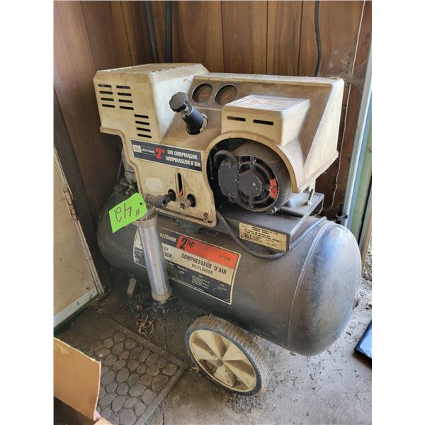 Craftsman 2 hp air compressor, working