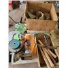 Image 1 : Draw knife, rope, spark plug wire, safety grit tape, box of O-rings & seals etc.