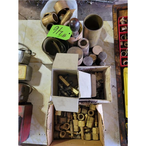 Brass shim stock, brass bushings, brass bar stock and brass fittings