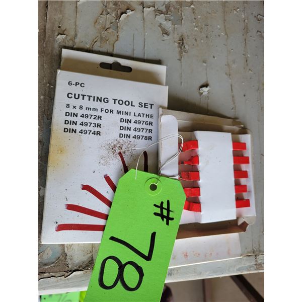 CE 5pc & 6 pc 8x8 ml mini lathe tool set