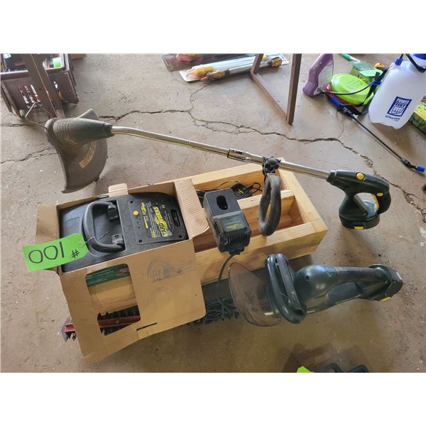 Yardworks replacement battery pack, Hedge trimmer and weed eater