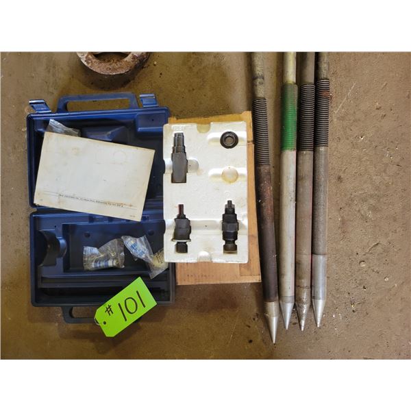 Draf 1276 Ford Air Conditioning tool set & 4- Spike rods
