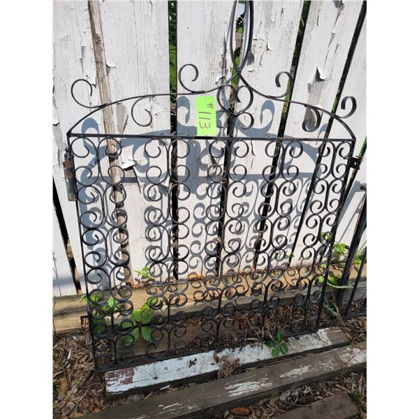 39" rod iron gate