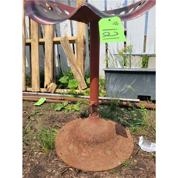 Antique tractor seat