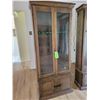 Image 1 : Gun Cabinet, Approx. 28 1/2" x 13" x 71" H c/w keys (Buyer responsible to load out)