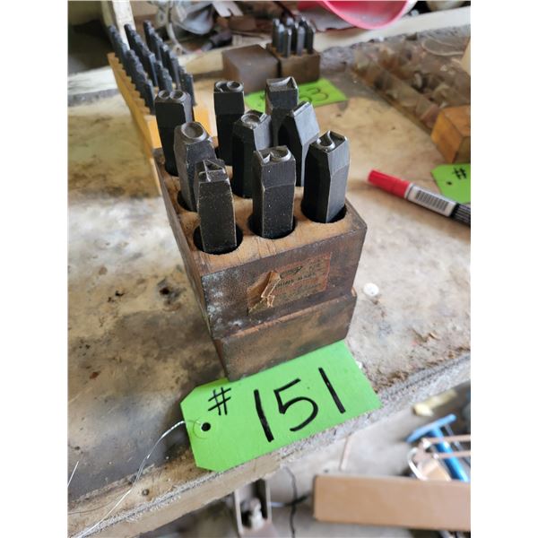 Metal hand stamps numbers