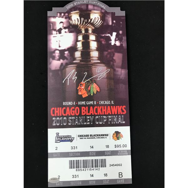 2010 STANLEY CUP FINALS SIGNED TICKET