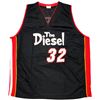 Image 3 : Miami Heat Shaquille Shaq O'Neal Autographed Black Jersey The Diesel Beckett